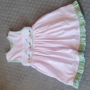 Carriage Boutique Smocked Turtle dress Size 12 months